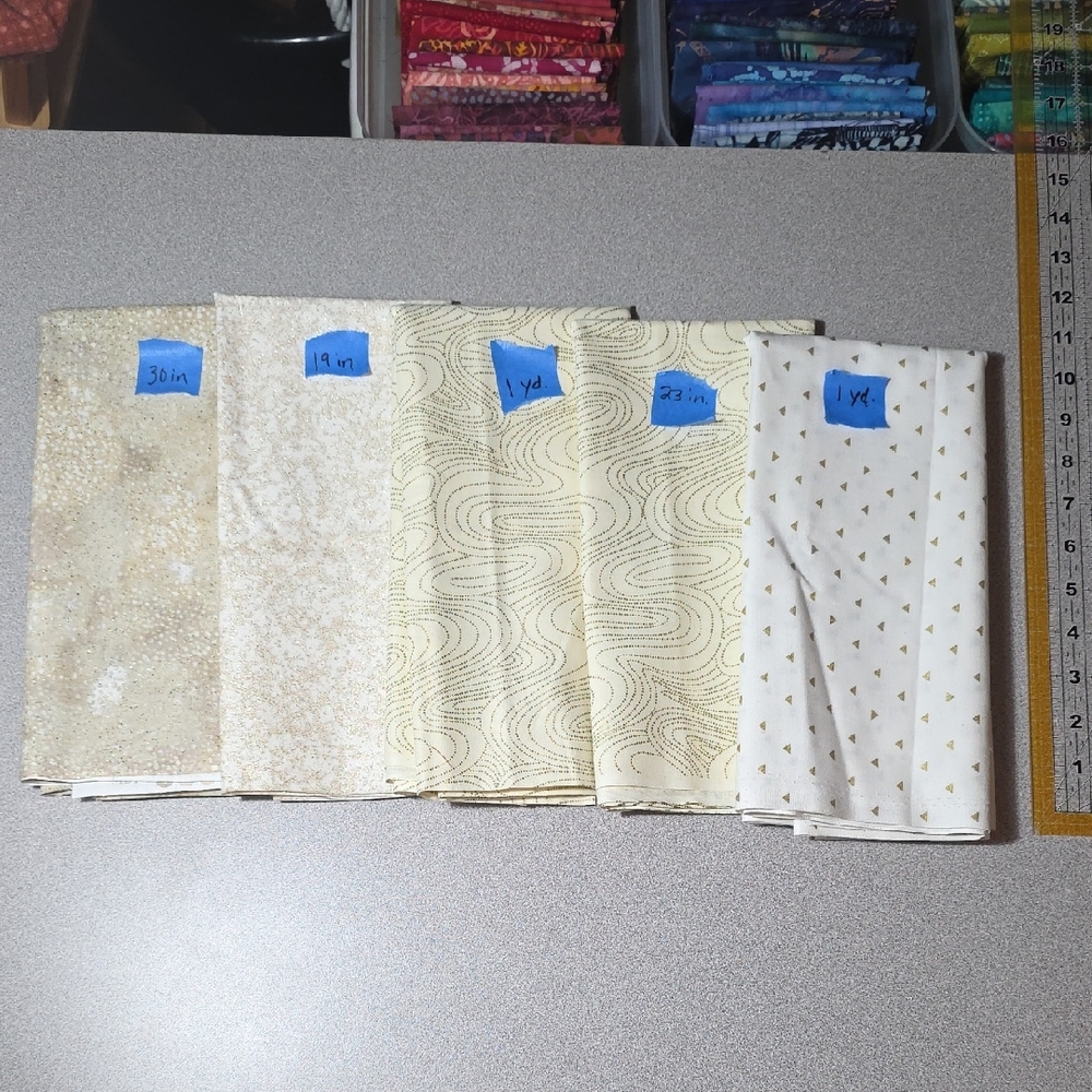 Assorted Cream Fabric Bundle
